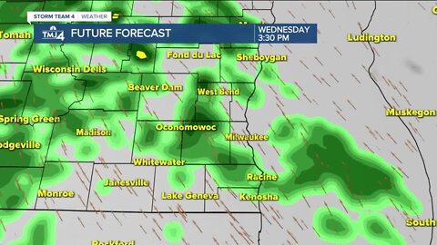 Highs in the 50s, widespread rain this evening