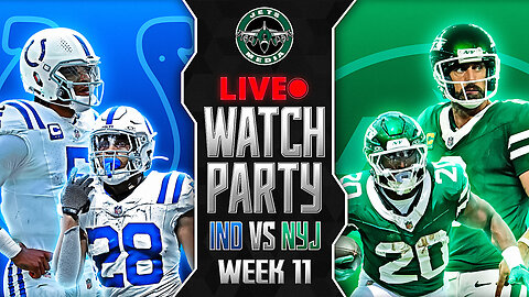 New York Jets vs Indianapolis Colts LIVE Watch Party | NFL Week 11 2024 🔥