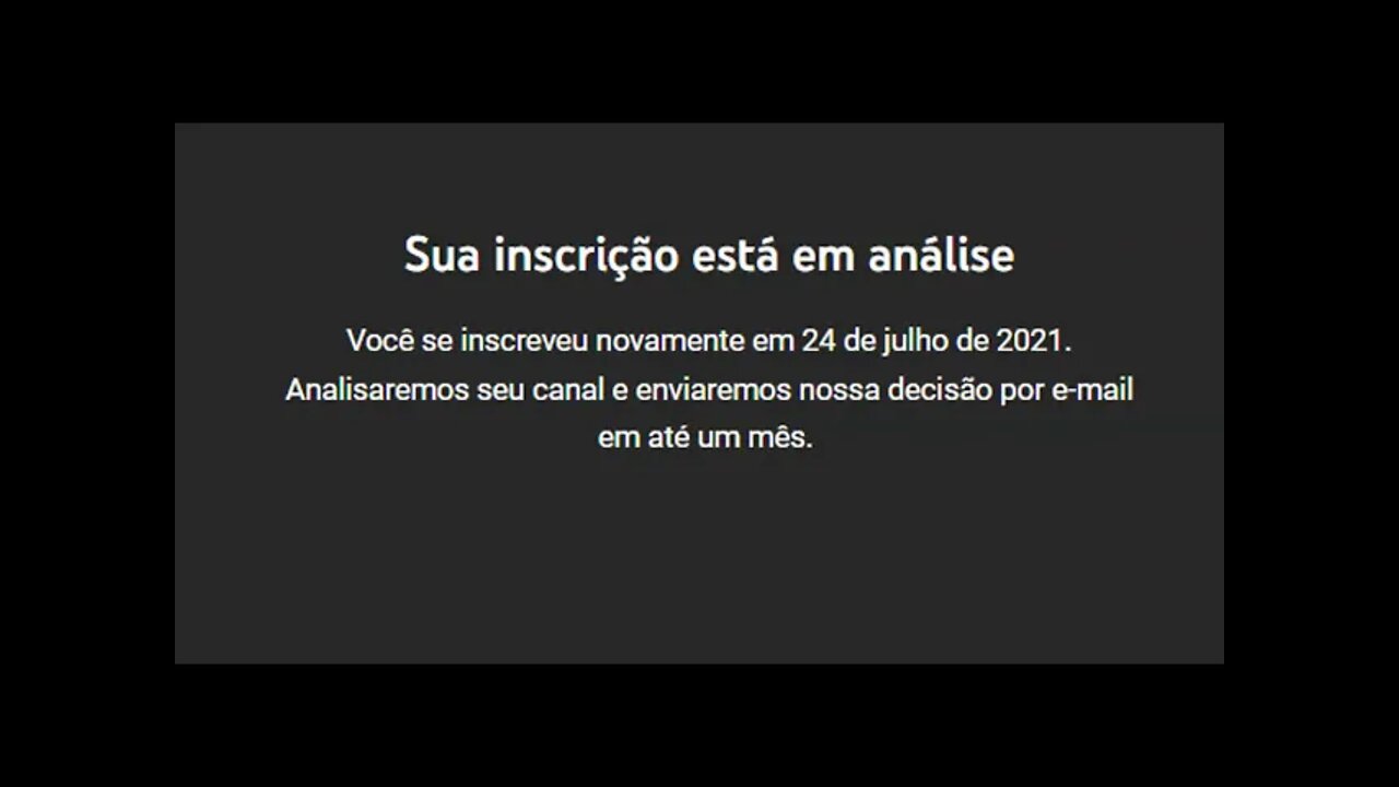 URGENTE ! Youtube avisou canal sobre analise de monetização