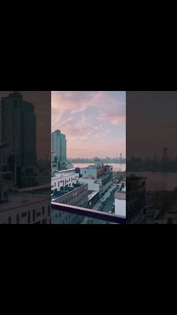 🇺🇸 Sunset view from The Hoxton Hotel, New York, USA you ever been to New York ?