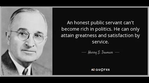 An Honest Public Servant