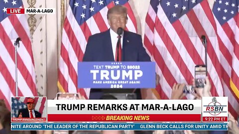 Trump 2024 | "In Order to Make America Great and Glorious Again I Am Announcing Tonight My Candidacy for President of the United States."