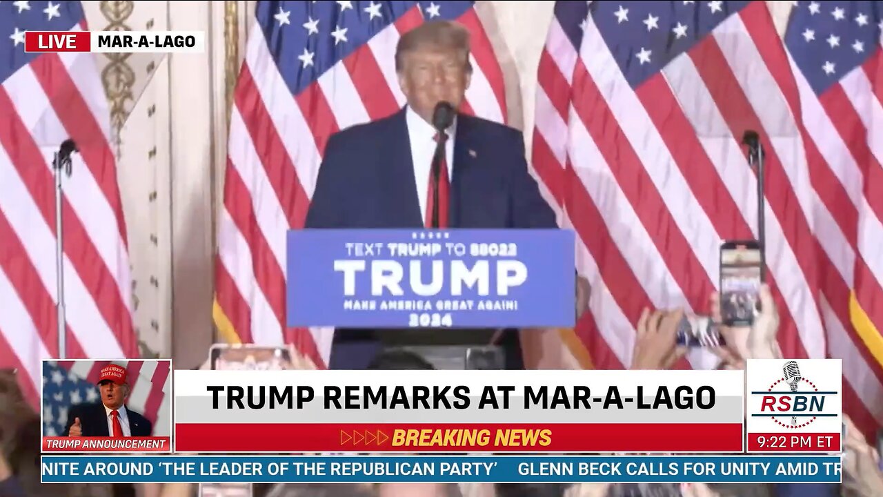 Trump 2024 | "In Order to Make America Great and Glorious Again I Am Announcing Tonight My Candidacy for President of the United States."