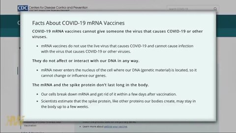 CDC Fact Checked "mRNA Covid 19 Vaccines"