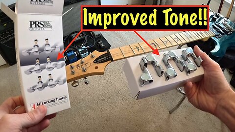 Installing PRS SE Locking Tuners On My PRS Guitar!! #prsguitars #guitartips #guitartone