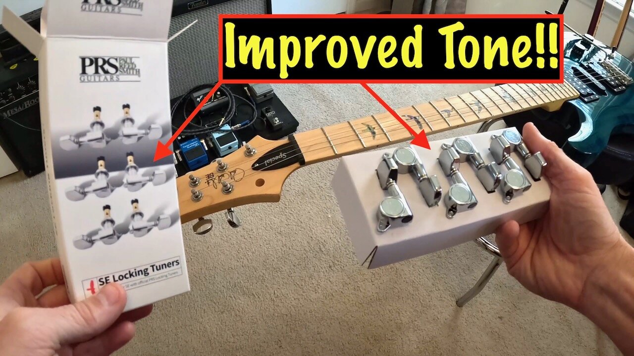 Installing PRS SE Locking Tuners On My PRS Guitar!! #prsguitars #guitartips #guitartone