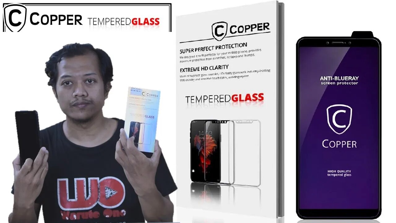 Cara Melindungi Layar HP, Tempered Glass Copper @SHOPEE Indonesia