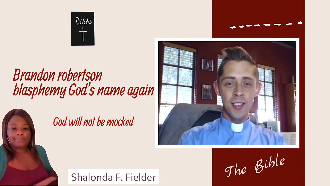 Rev. Brandon Robertson blasphemy God's name again