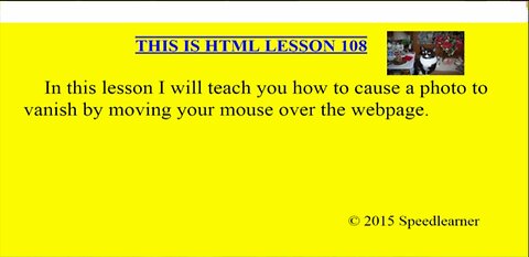 HTML Lesson 108