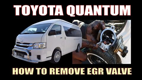 TOTOTA QUANTUM ( 2KD ) - HOW TO REMOVE EGR