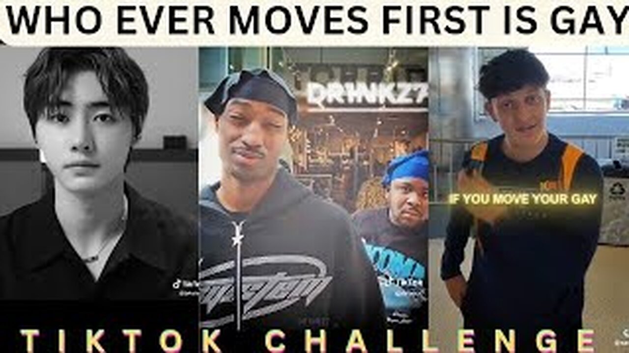 Who ever moves first is Gay Tiktok Challenge Compilation| English or Spanish