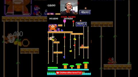 Playing DONKEY KONG JR, 1982, Nintendo 🕹😮