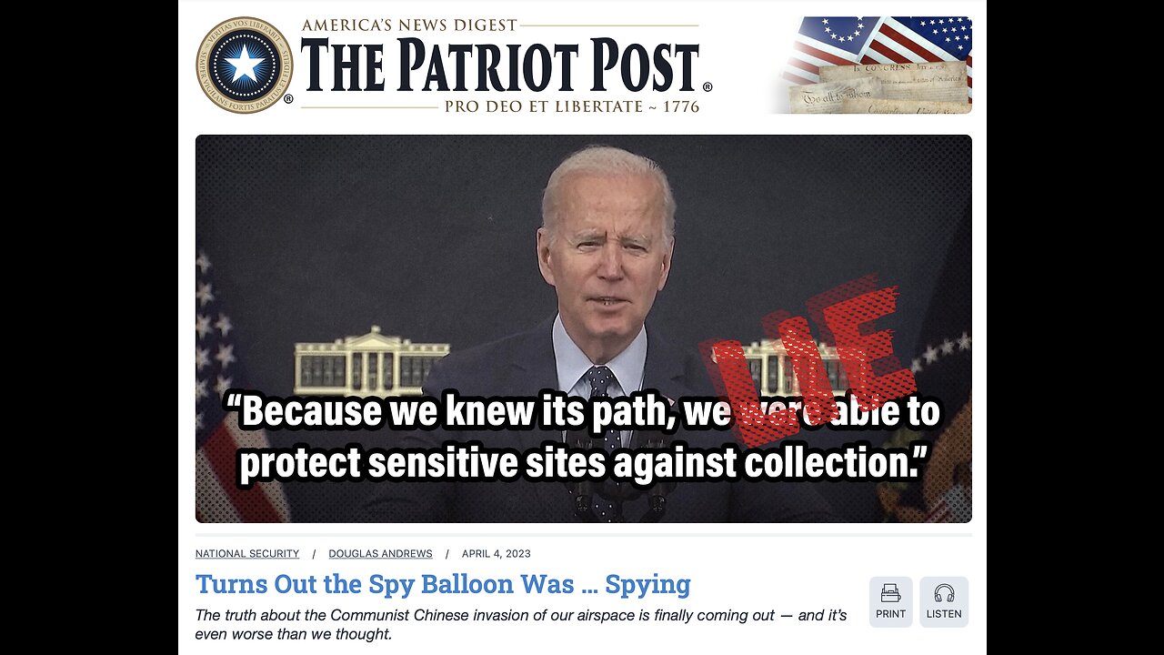 The Patriot Post Audio Edition Podcast for 4/4/23