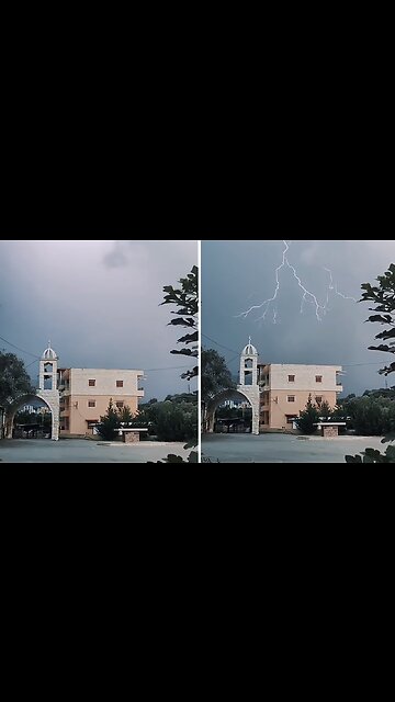 Incredible lightning strikes caught on camera in Lebanon