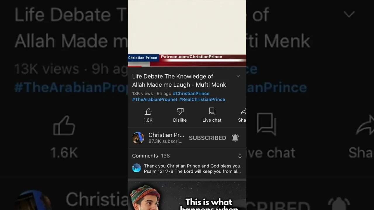 Christian Prince is finally convinced Prophet Muhammad is a real scientist!
