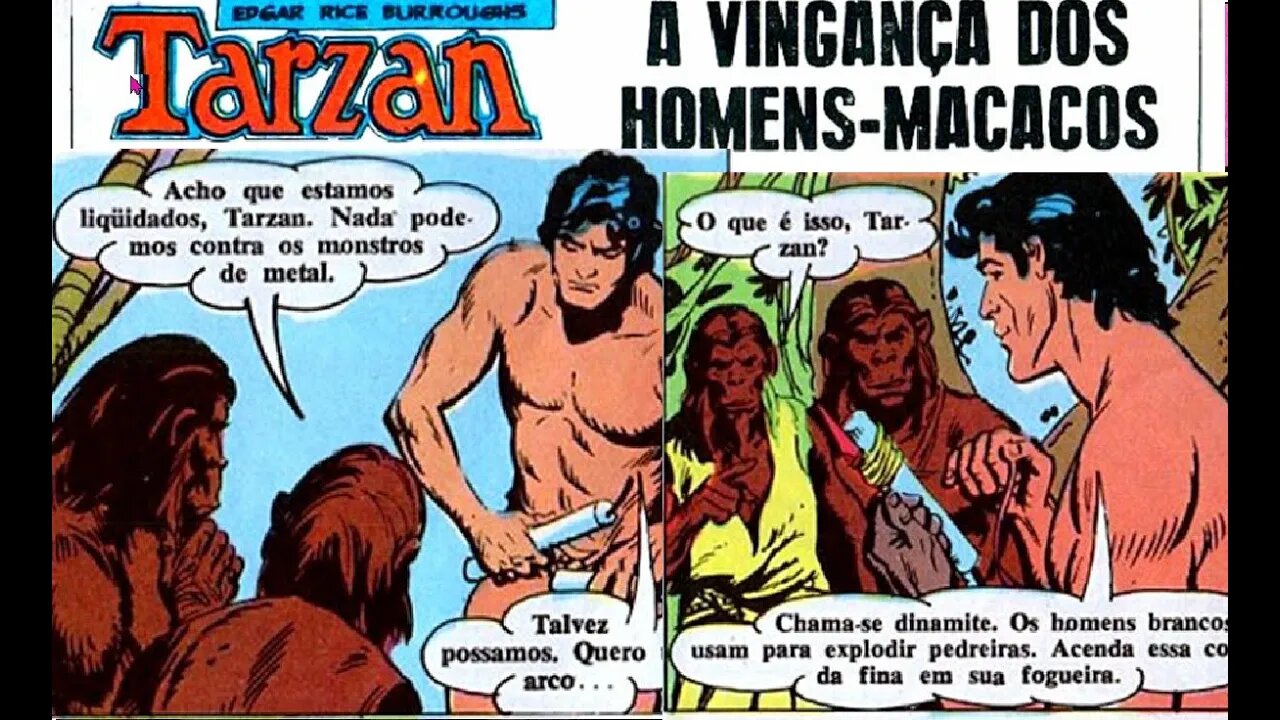 TARZAN FORMATINHO 49 B A VINGANÇA DOS HOMRNS MACACOS #gibi #quadrinhos #comics #cultura ebal