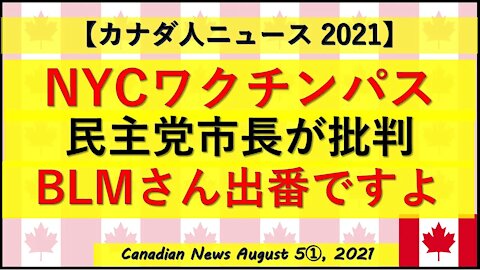 NYCワクチンパスポート導入の件 民主党市長が批判