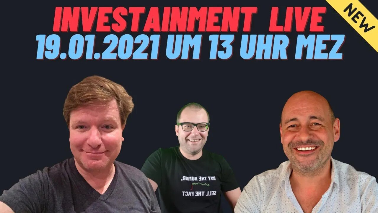 2. Investainment Live Stream mit Christian Maier, Rainer Hahn und Robert Rother