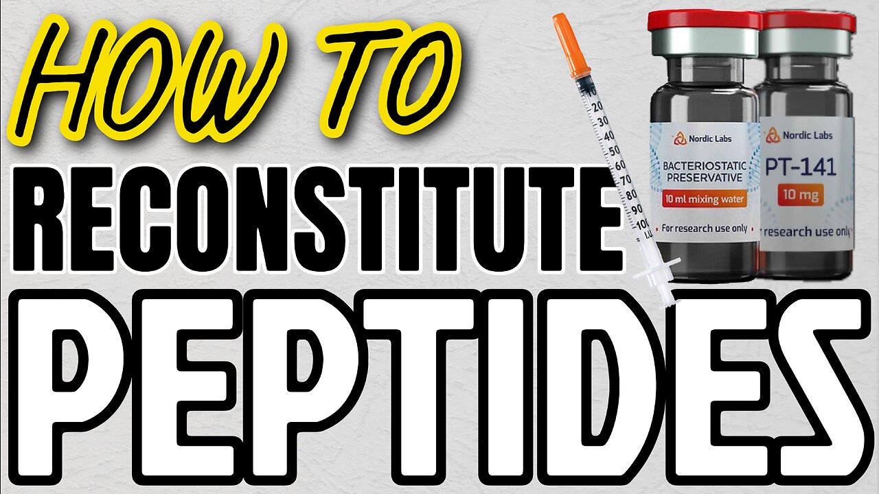 HOW TO RECONSTITUTE PEPTIDES USING BACTERIOSTATIC WATER