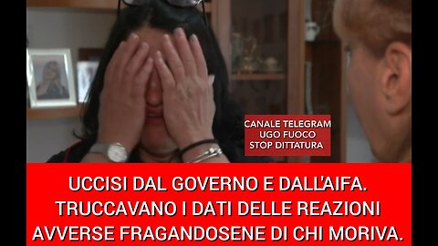 UCCISI DAL GOVERNO E DALL'AIFA. TRUCCAVANO I DATI FREGANDOSENE DI CHI MORIVA.