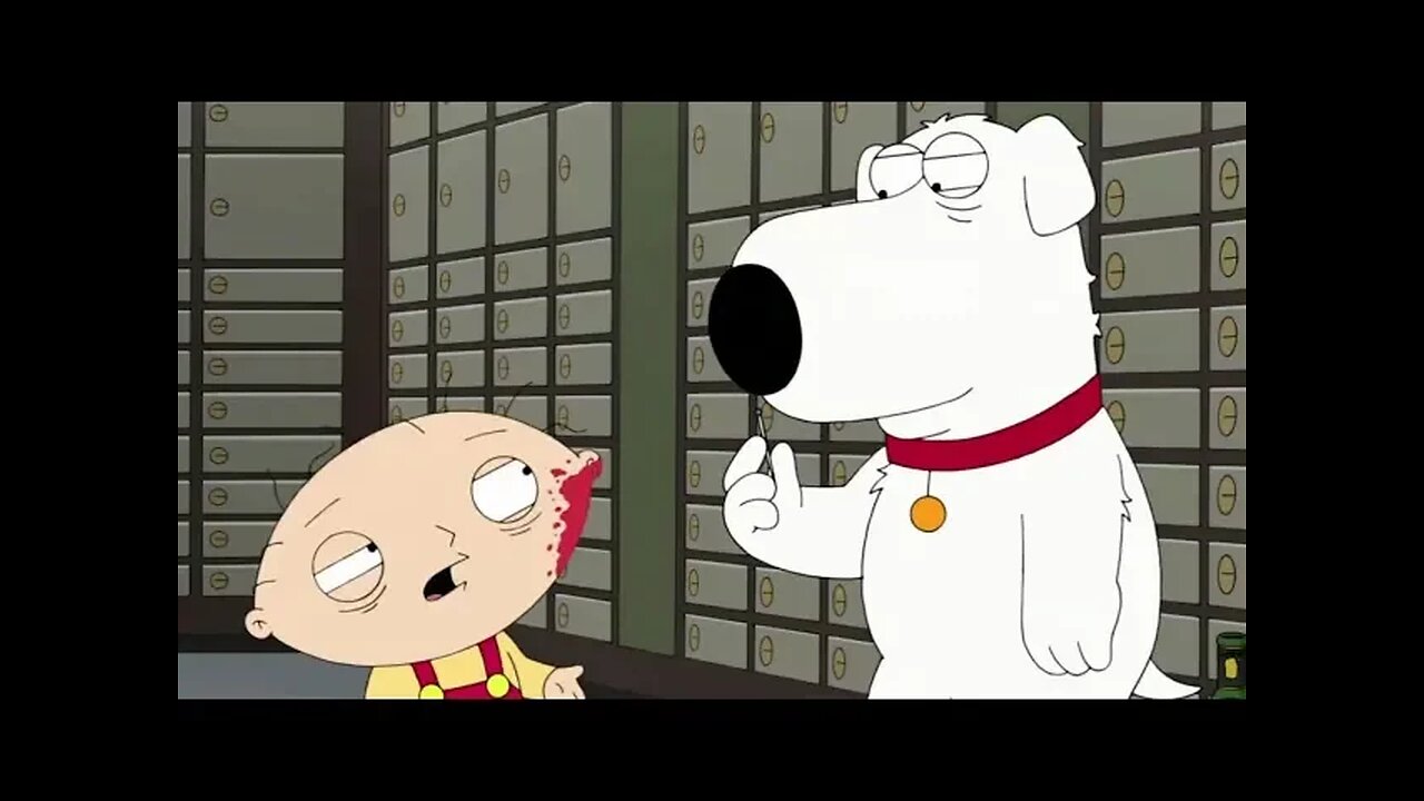 Brian and Stewie are Locked in a Bank - Family Guy