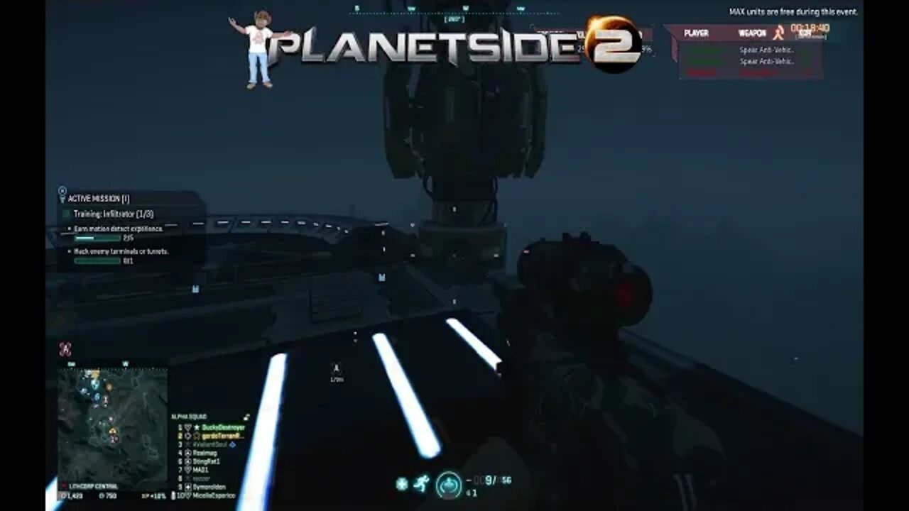 Planetside 2 gameplay 2022 with a few aimbot cheaters in the mix