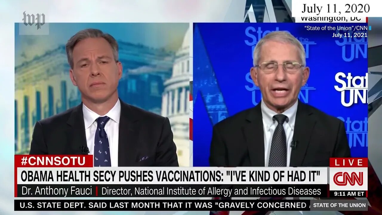 Dr Fauci "OPINES" on Limiting Protests Vs Mandating Vaccines