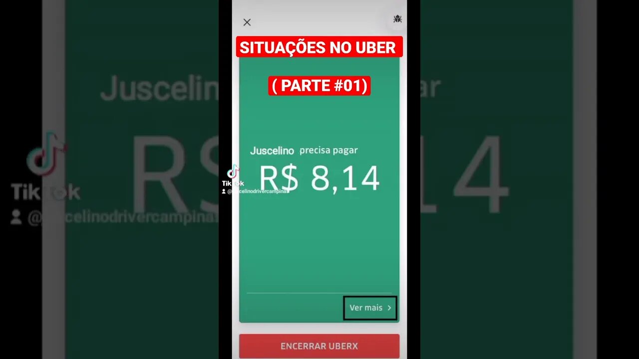 SITUAÇÕES NO UBER ( PARTE #01)