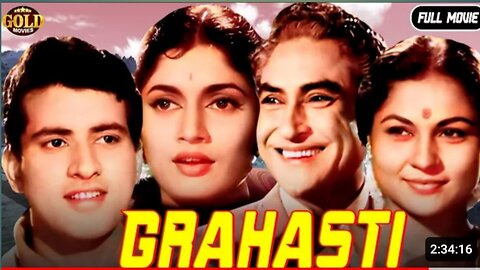 Hindi Film -' GRAHASTI.. Scene... Actor Ashok Kumar