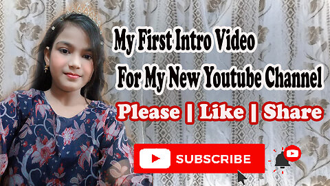 My First Introduction Video | My Intro |