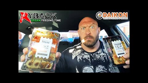 Ryback Feeding Time: Daikon Vegan Sushi Hot Girl Rolls/Volcano Rolls/ Black Garlic Rolls Mukbang