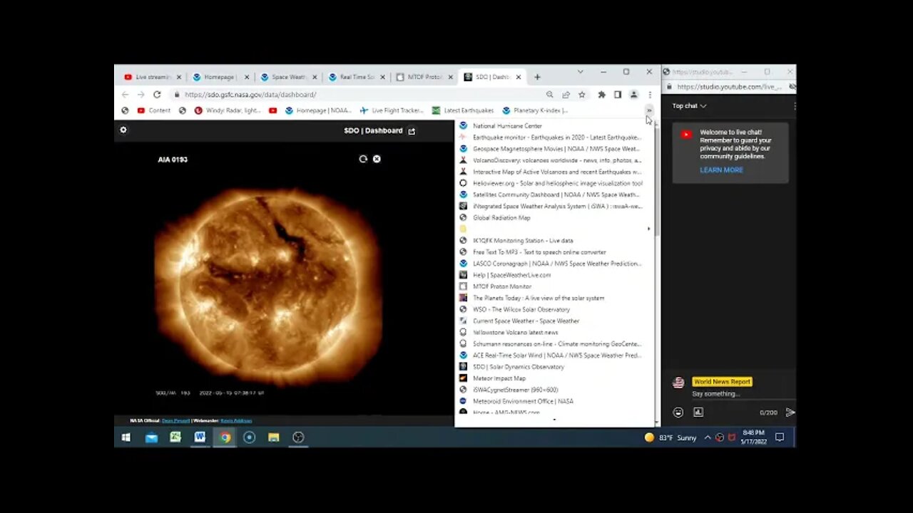 Space Weather Update Live With World News Report Today May 17th 2022!