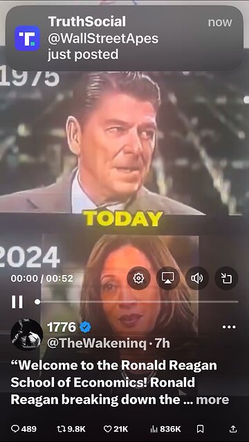 “Welcome to the Ronald Reagan School of Economics! Ronald Reagan breaking down the basics of eco