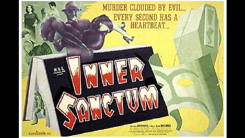 INNER SANCTUM 1948 Film Noir Horror - A Desperate Man Escaping From a Murder FULL MOVIE