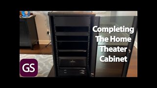 Completed Home Theater Cabinet Rack Build