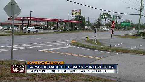 Family pushing for crosswalk after daughter dies crossing SR-52