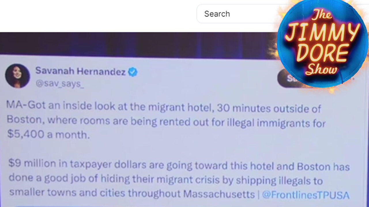 $5400 for illegal immigrant hotel rooms/month paid by US $$$▮The Jimmy Dore Show