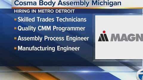 Magnaâs Cosma Body Assembly Michigan is holding a job fair on Jan. 7, 2017