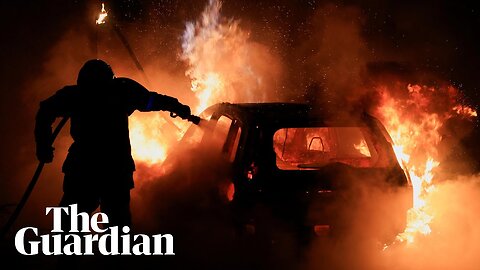 French police fire teargas and protesters burn cars on fifth night of riots