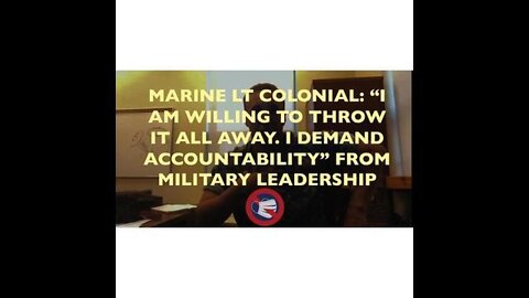 Marine LT Col Stuart Scheller Calls Out US Military Sr Leaders on Afghanistan Disaster