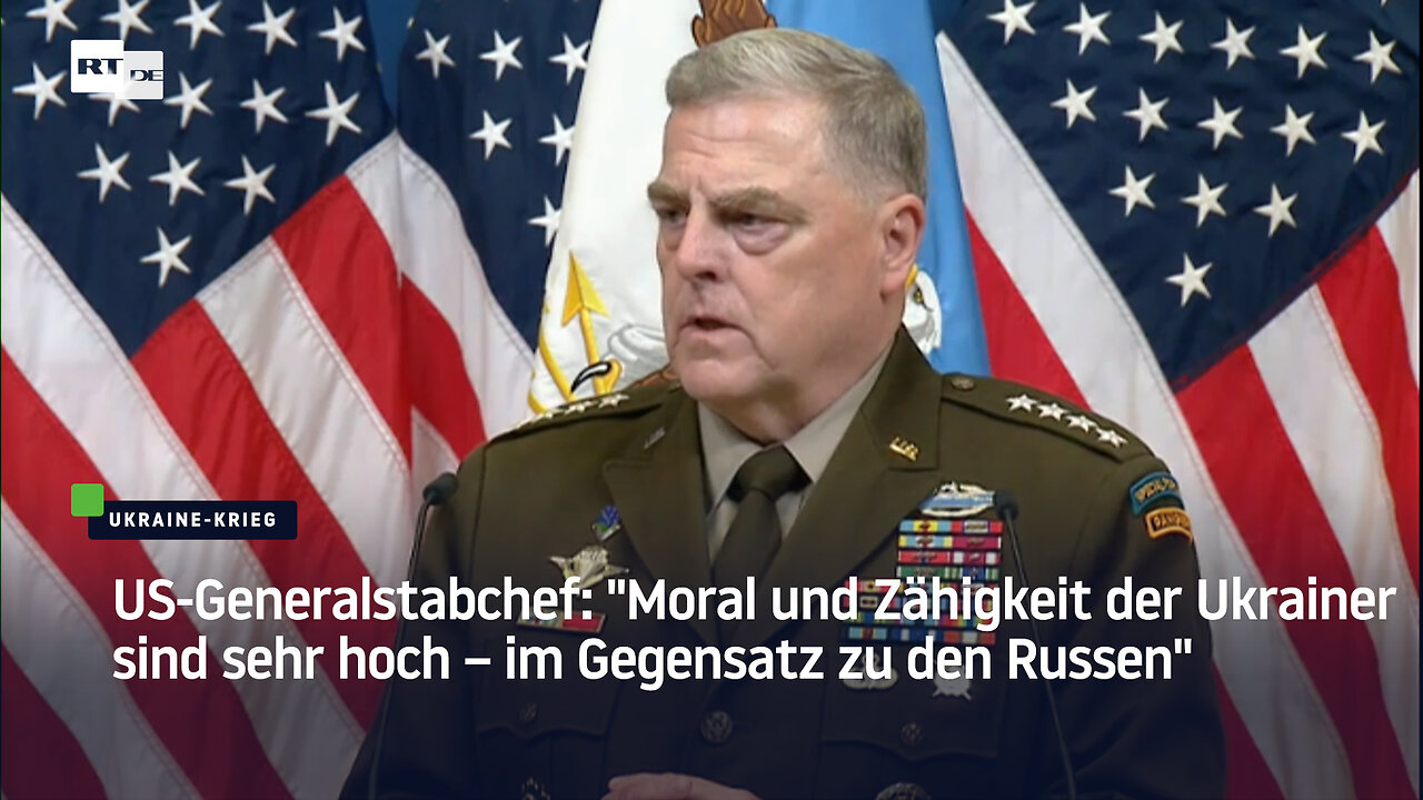 US-Generalstabchef: "Moral und Zähigkeit der Ukrainer sind sehr hoch – im Gegensatz zu den Russen"