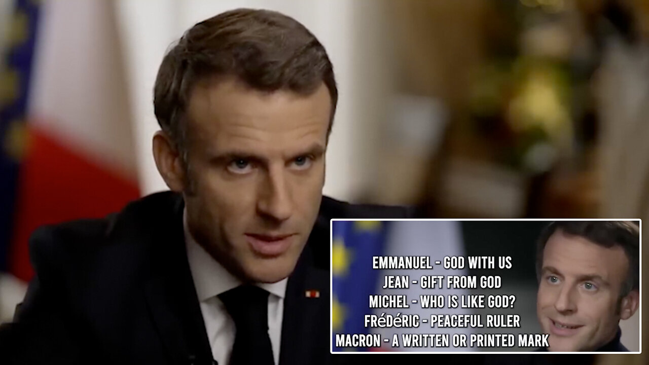 Emmanuel Jean-Michel Frédéric Macron | Why Does Emmanuel Jean-Michel Frédéric Macron's Name Mean Emmanuel (God With Us), Jean (Gift From God), Michael (Who Is Like God?), Frédéric (Peaceful Ruler), Macron (A Written Or Printed Mark)?