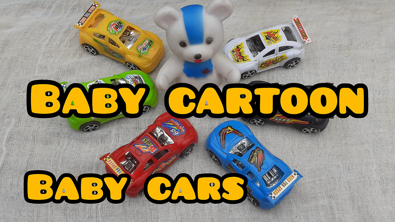 Cartoon baby cars and toys