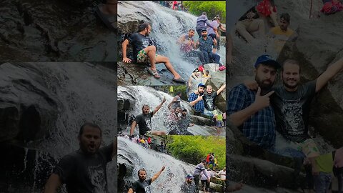 Waterfall with beautiful weather ☁️#lonavla #bhusidam#trending