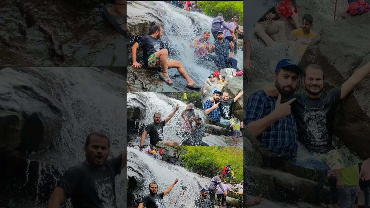 Waterfall with beautiful weather ☁️#lonavla #bhusidam#trending