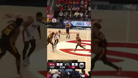 Kyle Lowry's FACE after Trae PULLS UP from DEEP!👀 #shorts