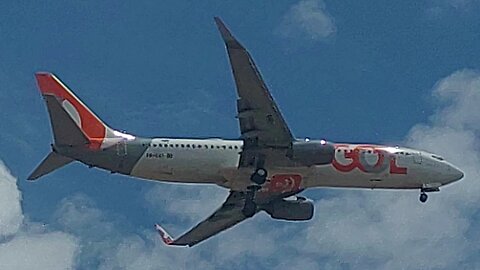 Boeing 737-800 PR-GXT coming from Brasília to Fortaleza