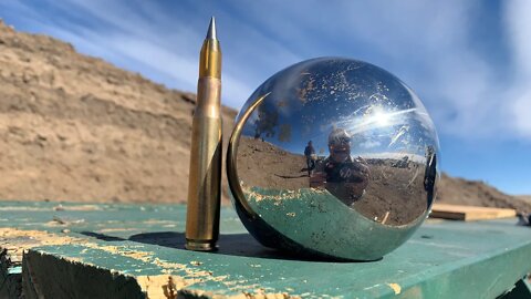 50 BMG M903 SLAP Round vs 5" Ball Bearing