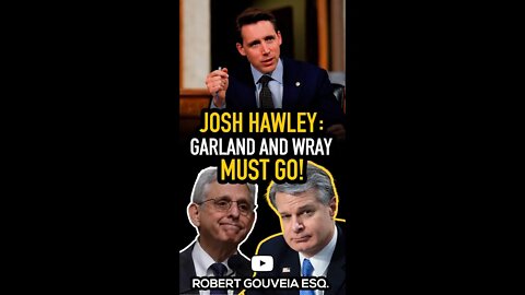 Sen. Josh Hawley: Garland & Wray Must Go! #shorts