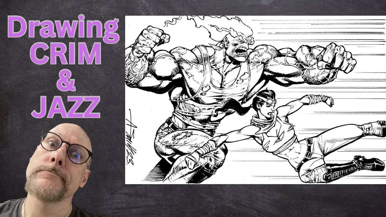 Drawing CRIM & JAZZ from The Lost Pages! Timelapse fun!